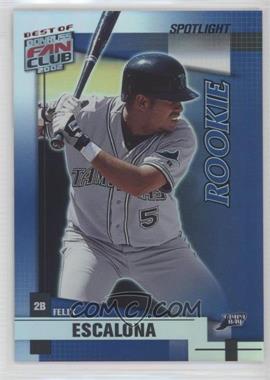 2002 Donruss The Rookies - Best of Fan Club Update - Spotlight #222 - Felix Escalona /100