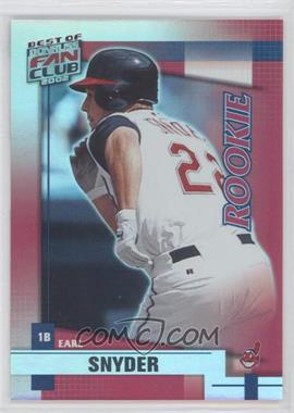 2002 Donruss The Rookies - Best of Fan Club Update #221 - Earl Snyder /1350