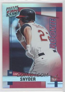 2002 Donruss The Rookies - Best of Fan Club Update #221 - Earl Snyder /1350