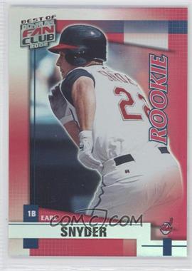 2002 Donruss The Rookies - Best of Fan Club Update #221 - Earl Snyder /1350