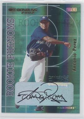 2002 Donruss The Rookies - Rookie Phenoms - Autographs #RP-6 - Antonio Perez /500