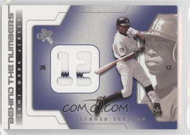 2002 E-X - Behind The Numbers - Jerseys #_ALSO - Alfonso Soriano