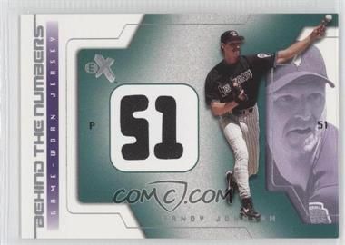 2002 E-X - Behind The Numbers - Jerseys #_RAJO - Randy Johnson