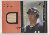 Drew Henson (Yankees Batting Helmet, Blue Jersey)