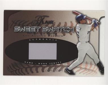 2002 Flair - Box Topper Sweet Swatch #PALD - Paul Lo Duca /440 [EX to NM]