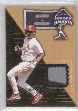 2002 Flair - Jersey Heights - Hot Numbers Patch #_JDDR - J.D. Drew /100