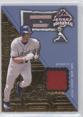 2002 Flair - Jersey Heights - Hot Numbers Patch #_SHGR - Shawn Green /100