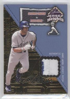 2002 Flair - Jersey Heights - Hot Numbers Patch #_SHGR - Shawn Green /100