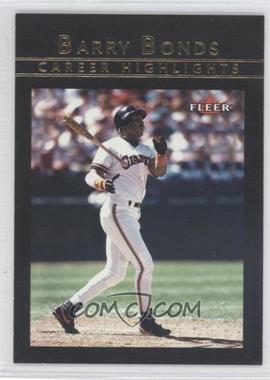 2002 Fleer - Barry Bonds Career Highlights #3 BB - Barry Bonds