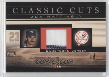 2002 Fleer - Classic Cuts Game-Used - Jerseys #DM-J - Don Mattingly