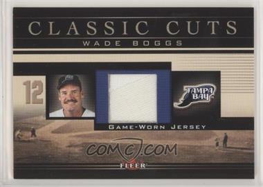 2002 Fleer - Classic Cuts Game-Used - Jerseys #WB-J - Wade Boggs