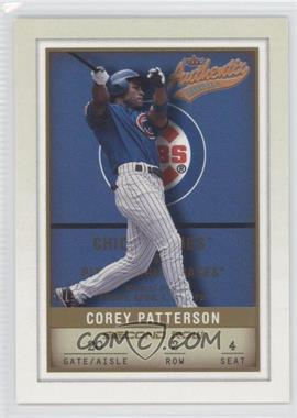 2002 Fleer Authentix - [Base] - Second Row #104 - Corey Patterson /250