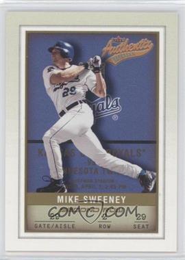 2002 Fleer Authentix - [Base] - Second Row #57 - Mike Sweeney /250