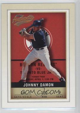 2002 Fleer Authentix - [Base] #120 - Johnny Damon