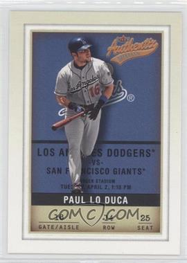 2002 Fleer Authentix - [Base] #14 - Paul Lo Duca