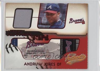 2002 Fleer Authentix - Jersey Authentix - Ripped #JA-AJ - Andruw Jones