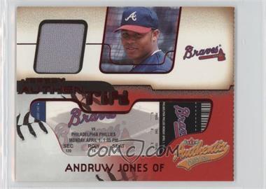 2002 Fleer Authentix - Jersey Authentix - Ripped #JA-AJ - Andruw Jones