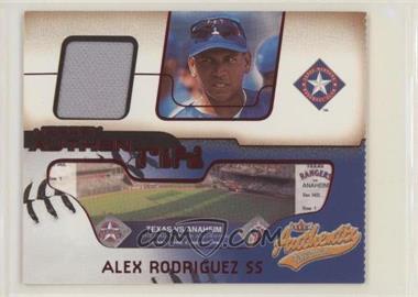 2002 Fleer Authentix - Jersey Authentix - Ripped #JA-AR - Alex Rodriguez