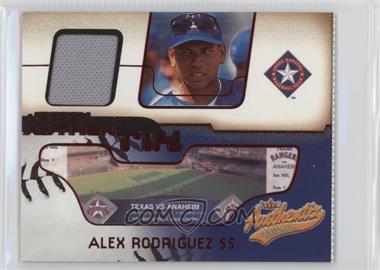 2002 Fleer Authentix - Jersey Authentix - Ripped #JA-AR - Alex Rodriguez