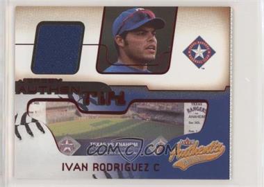 2002 Fleer Authentix - Jersey Authentix - Ripped #JA-IR - Ivan Rodriguez