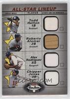 Todd Helton, Roberto Alomar, Alex Rodriguez, Chipper Jones