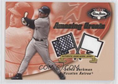 2002 Fleer Box Score - Amazing Greats - Single Swatch #_LABE - Lance Berkman