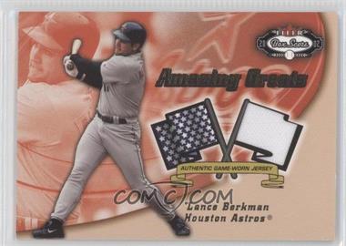 2002 Fleer Box Score - Amazing Greats - Single Swatch #_LABE - Lance Berkman