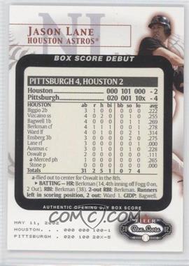 2002 Fleer Box Score - Box Score Debuts #12 BSD - Jason Lane /2002