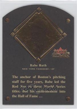2002 Fleer Fall Classic - Hall of Fame Plaques #1HF - Babe Ruth /1936
