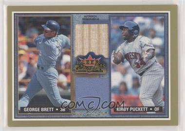 2002 Fleer Fall Classic - Rival Factions - Game Used Dual #RF GB-KP - Kirby Puckett, George Brett