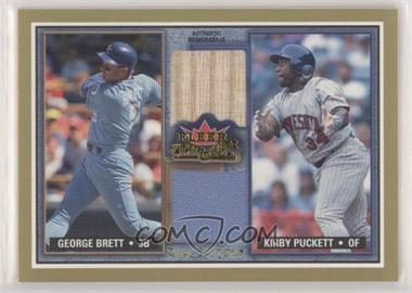 2002 Fleer Fall Classic - Rival Factions - Game Used Dual #RF GB-KP - Kirby Puckett, George Brett