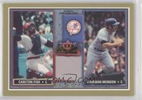 Carlton Fisk, Thurman Munson (Fisk Relic) [EX to NM]