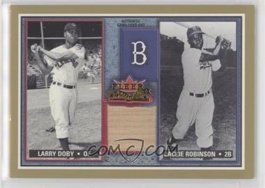2002 Fleer Fall Classic - Rival Factions - Game Used #RF LDJR - Larry Doby, Jackie Robinson (Doby Relic)