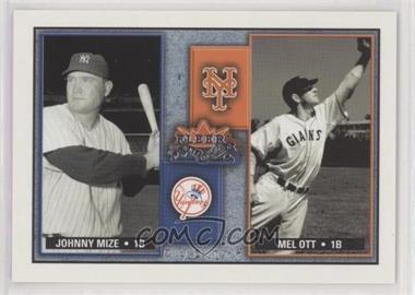 2002 Fleer Fall Classic - Rival Factions #19 RF - Johnny Mize, Mel Ott /1000