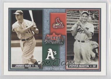 2002 Fleer Fall Classic - Rival Factions #34 RF - Jimmie Foxx, Pepper Martin /500