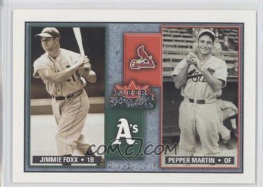 2002 Fleer Fall Classic - Rival Factions #34 RF - Jimmie Foxx, Pepper Martin /500