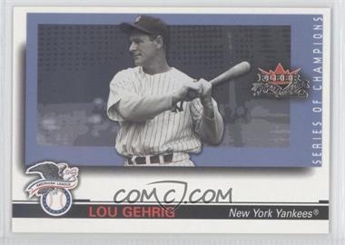 2002 Fleer Fall Classic - Series of Champions #18SC - Lou Gehrig