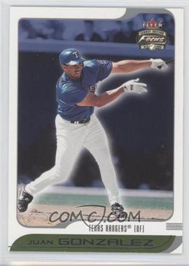 2002 Fleer Focus Jersey Edition - [Base] #120 - Juan Gonzalez