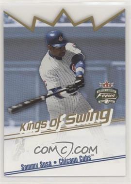 2002 Fleer Focus Jersey Edition - Kings of Swing #7 KS - Sammy Sosa