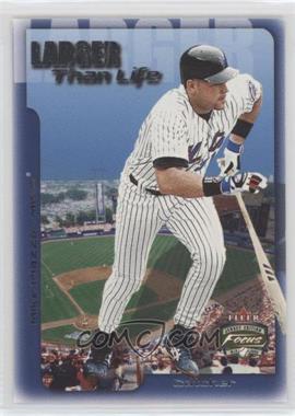 2002 Fleer Focus Jersey Edition - Larger than Life #16 LTL - Mike Piazza