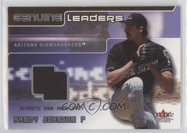 2002 Fleer Genuine - Genuine Leaders Game-Worn Jerseys #_RAJO - Randy Johnson