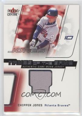 2002 Fleer Genuine - Names of the Game - Memorabilia #_CHJO - Chipper Jones