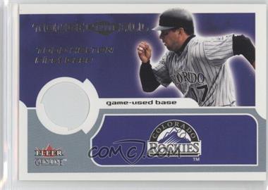 2002 Fleer Genuine - Touch 'Em All Game Used Base #_TOHE - Todd Helton /350