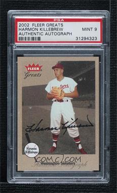 2002 Fleer Greats - Autographs #_HAKI - Harmon Killebrew [PSA 9 MINT]