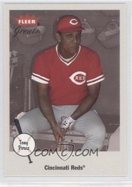 2002 Fleer Greats - [Base] #95 - Tony Perez