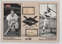 Ralph Kiner, Duke Snider [EX to NM] #/25