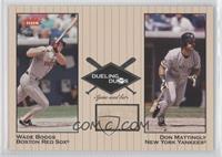 Don Mattingly Relic, Wade Boggs