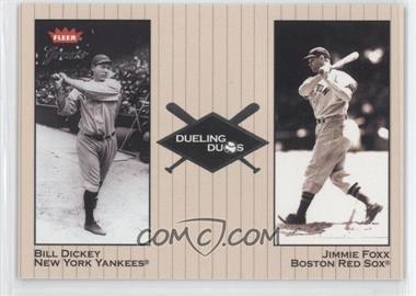 2002 Fleer Greats - Dueling Duos #16 DD - Bill Dickey, Jimmie Foxx