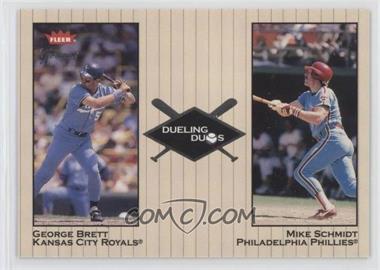 2002 Fleer Greats - Dueling Duos #27 DD - George Brett, Mike Schmidt