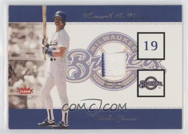 2002 Fleer Greats - Through the Years Memorabilia - Level 1 Patch Missing Serial Number #_ROYO - Robin Yount [EX to NM]